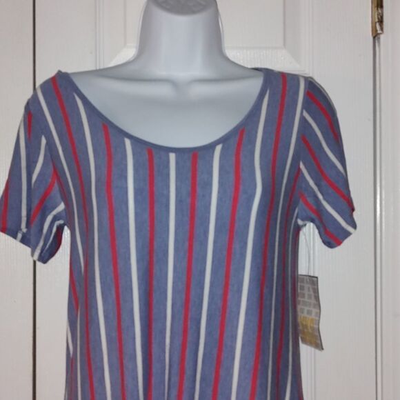 LulaRoe striped classic tunic Sz XXS - Picture 3 of 5